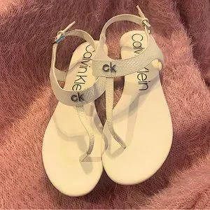 Calvin Klein Shoes Calvin Klein Flat Sandals Poshmark